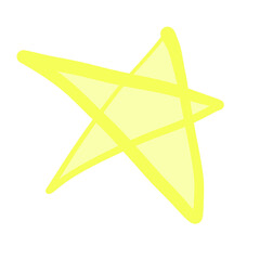 黄色いシンプルな星