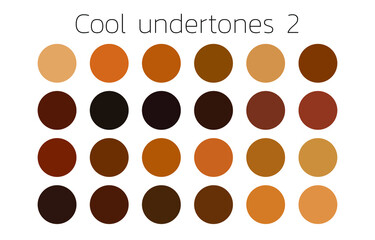 Collection Color palette, swatch color palette, Flat vector illustration