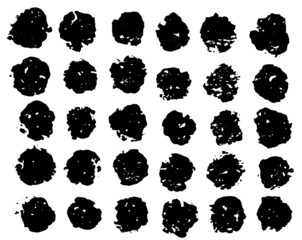 Cookies silhouettes biscuit vector black and white collection