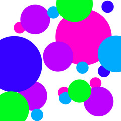 abstract background with multicolored circles