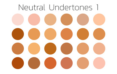 Collection Color palette, swatch color palette, Flat vector illustration.