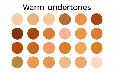 Collection Color palette, swatch color palette, Flat vector illustration