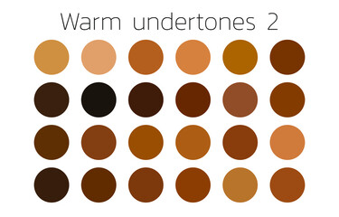 Collection Color palette, swatch color palette, Flat vector illustration