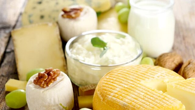 assorted of dairy products