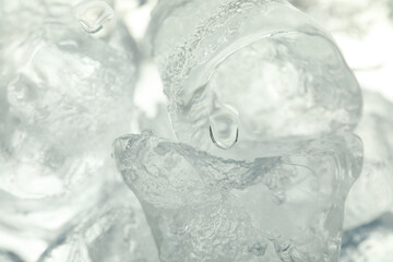 Ice forms made for drinks, close up