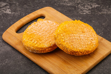 Raw chicken cutlet for roast