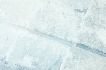 Fototapeta premium Ice cubes on whole background, close up