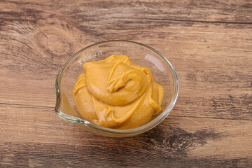 Peanut butter in the bowl