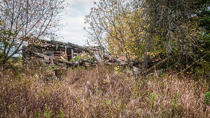 abandoned village houses