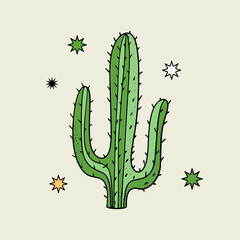 Naklejka premium Modern vector abstract illustration. Boho style. It is well suited for banner, poster, fabric printing. Editable clipart