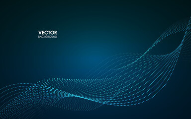 ウェーブ背景　ベクター素材