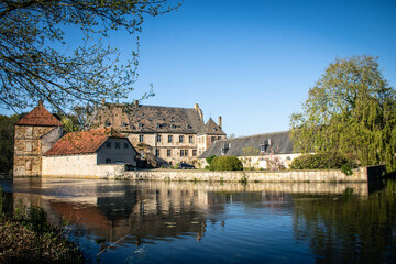 Manor and lake in Germany