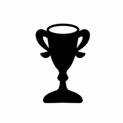 トロフィー　モノクロイラスト