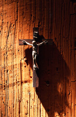 Crucifixion On Brick Wall