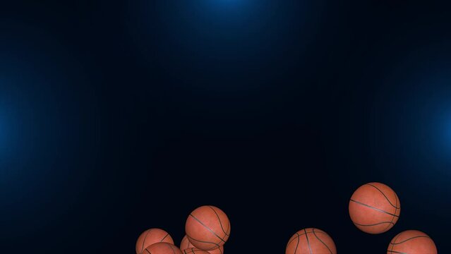 4K 3D Basketball ball spinning on a green screen Animation background, loop. International basketball tournament, winning sport equipment. bouncy sport equipment, ball. Tennis player winning court.
