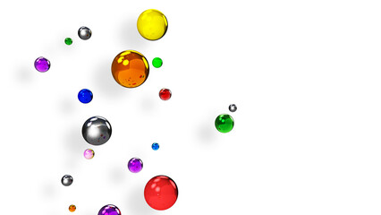 background with colorful bubbles