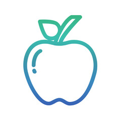 Apple , Fruits gradient icon.