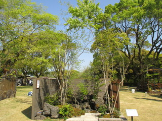 熊本県阿蘇の厳しい自然環境を表現した造園
