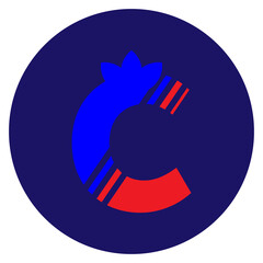 Fototapeta C letter logo design. C logo vector element obraz
