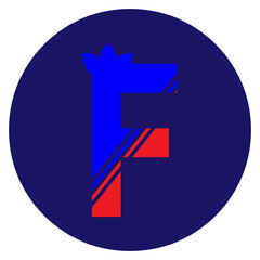 Obraz premium F letter logo design. F logo vector element