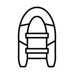 Icon Of Rubber Boat