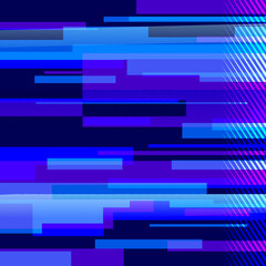 Glitched Static Neon Blue effect texture