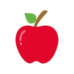 Apple , Fruits flat icon.