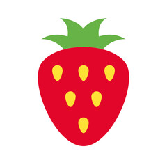 Strawberry , Fruits flat icon.