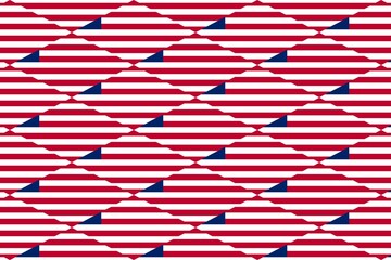 Geometric pattern in the colors of the national flag of Liberia. The colors of Liberia.