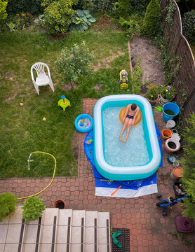 pool in summer