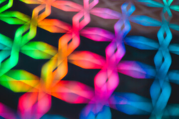 Abstract and pattern background in intense rainbow light colors