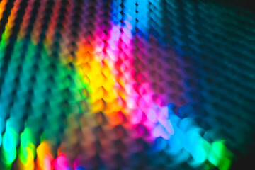 Abstract and pattern background in intense rainbow light colors