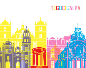 Obraz premium Tegucigalpa skyline poster