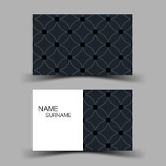 Modern business card template design. With inspiration from the abstract. On the gray background. Vector illustration EPS10. 