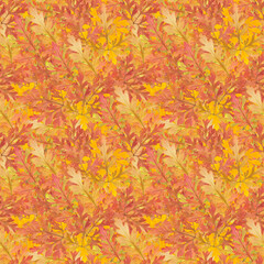 Naklejka na ściany i meble Illustration, texture of flowers. Seamless pattern for continuous replication. Floral background, photo collage for textile, cotton fabric. For wallpaper, covers, print.