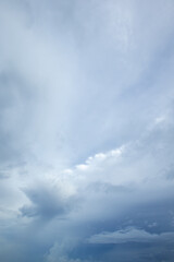 Dramatic rainy sky and dark clouds.