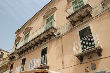 palace (?) in ragusa in sicily (italy) 