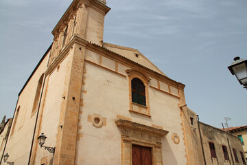 Fototapeta na wymiar renaissance (?) church (Santa Maria Valverde) in ragusa in sicily (italy) 