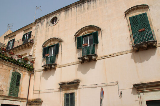 baroque palace (battaglia) in ragusa in sicily (italy) 