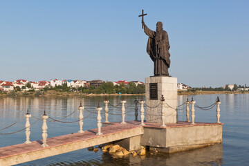 Monument to Pope Clement in the Cossack Bay of the city of Sevastopol, Crimea