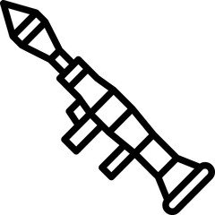 rocket launcher line icon