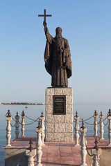 Monument to St. Clement of Rome in the Cossack Bay in the city of Sevastopol, Crimea