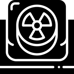 nuclear button solid icon