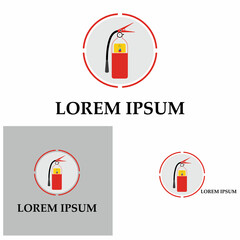 Fire extinguisher icon, protection equipment,emergency sign,safety symbol
