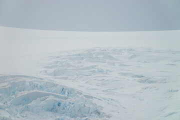 Obraz premium Antarctica huge glacier walls and crevasse