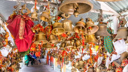 The famous Golu Devta Chitai temple of Almora, dedicated to Gollu or Goljyu Devta an incarnation of Lord Shiva, Uttarakhand