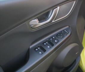 Obraz na płótnie Canvas car door handle with adjustment knobs.