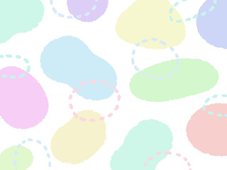イラスト背景素材：パステルカラーの模様の背景