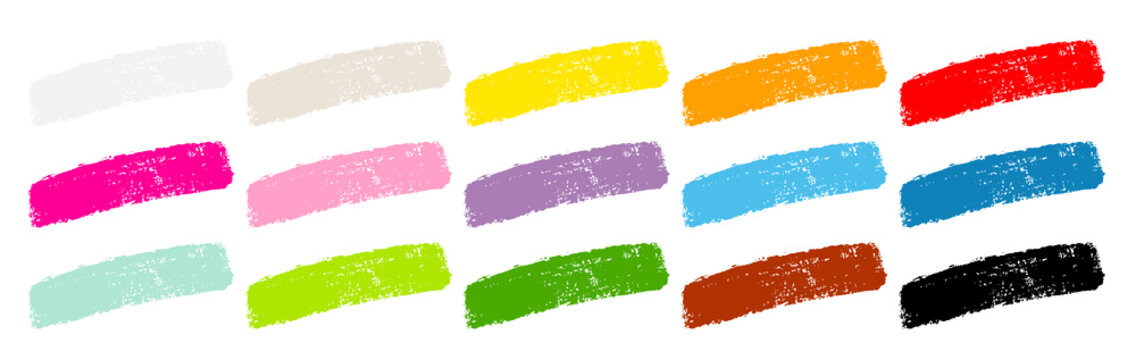 Set Schmale Bunte Farbstriche