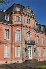 Fototapeta premium A hunting lodge Schloss Jagerhof, located at Jacobistrasse in Dusseldorf-Pempelfort. It was built between 1752 and 1763. DUSSELDORF, GERMANY.